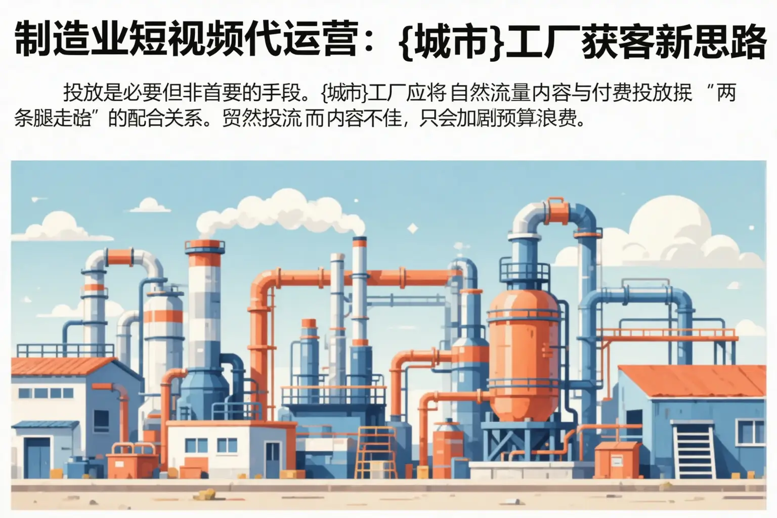 制造业短视频代运营：新乡工厂获客新思路