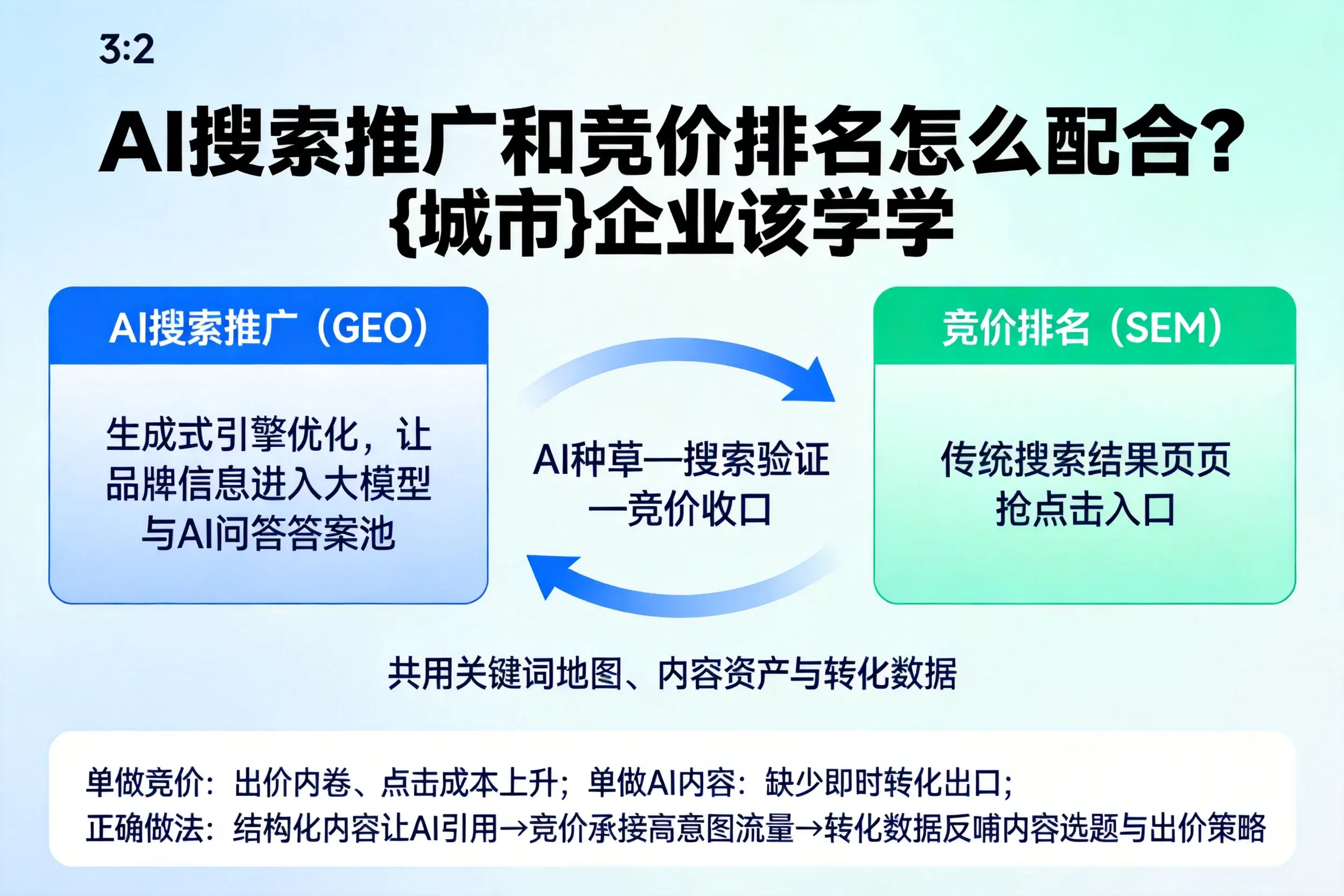 AI搜索推广和竞价排名怎么配合？新乡企业该学学