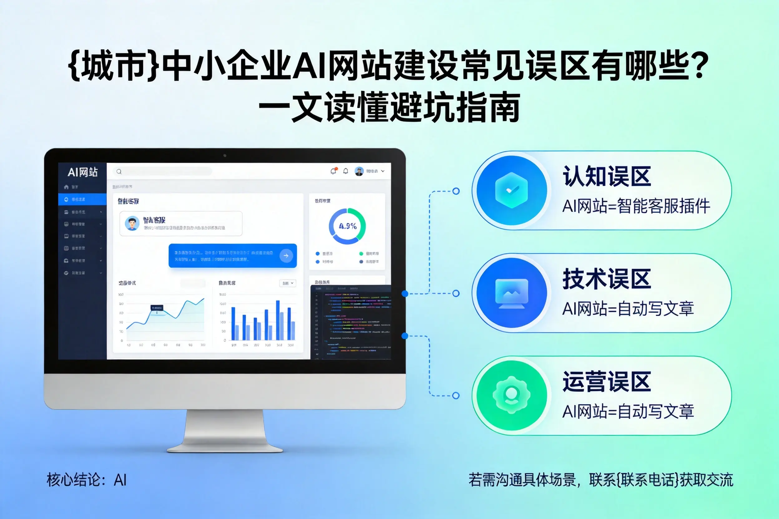 新乡中小企业AI网站建设常见误区有哪些?一文读懂避坑指南