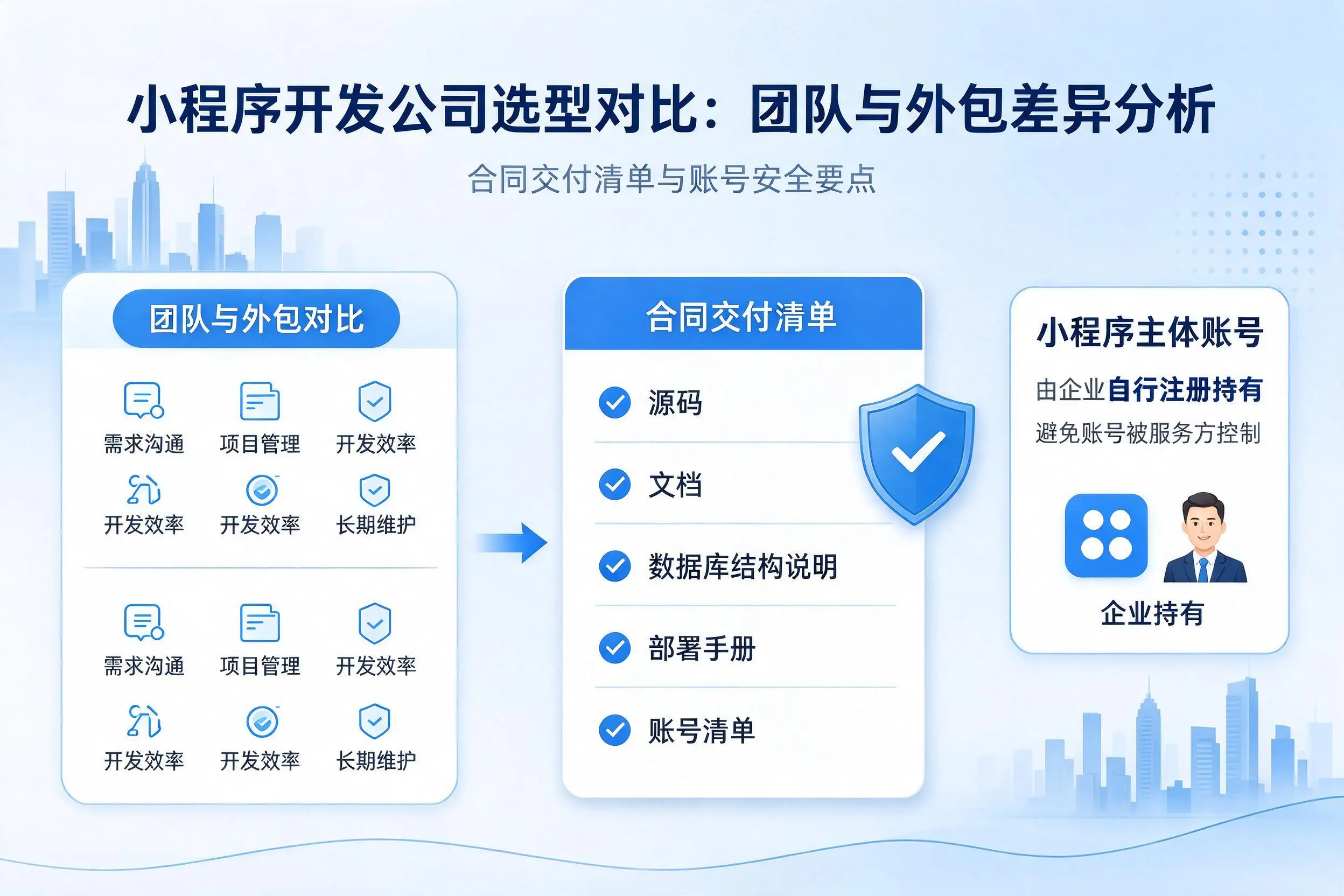 新乡小程序开发公司选型对比：团队与外包差异分析