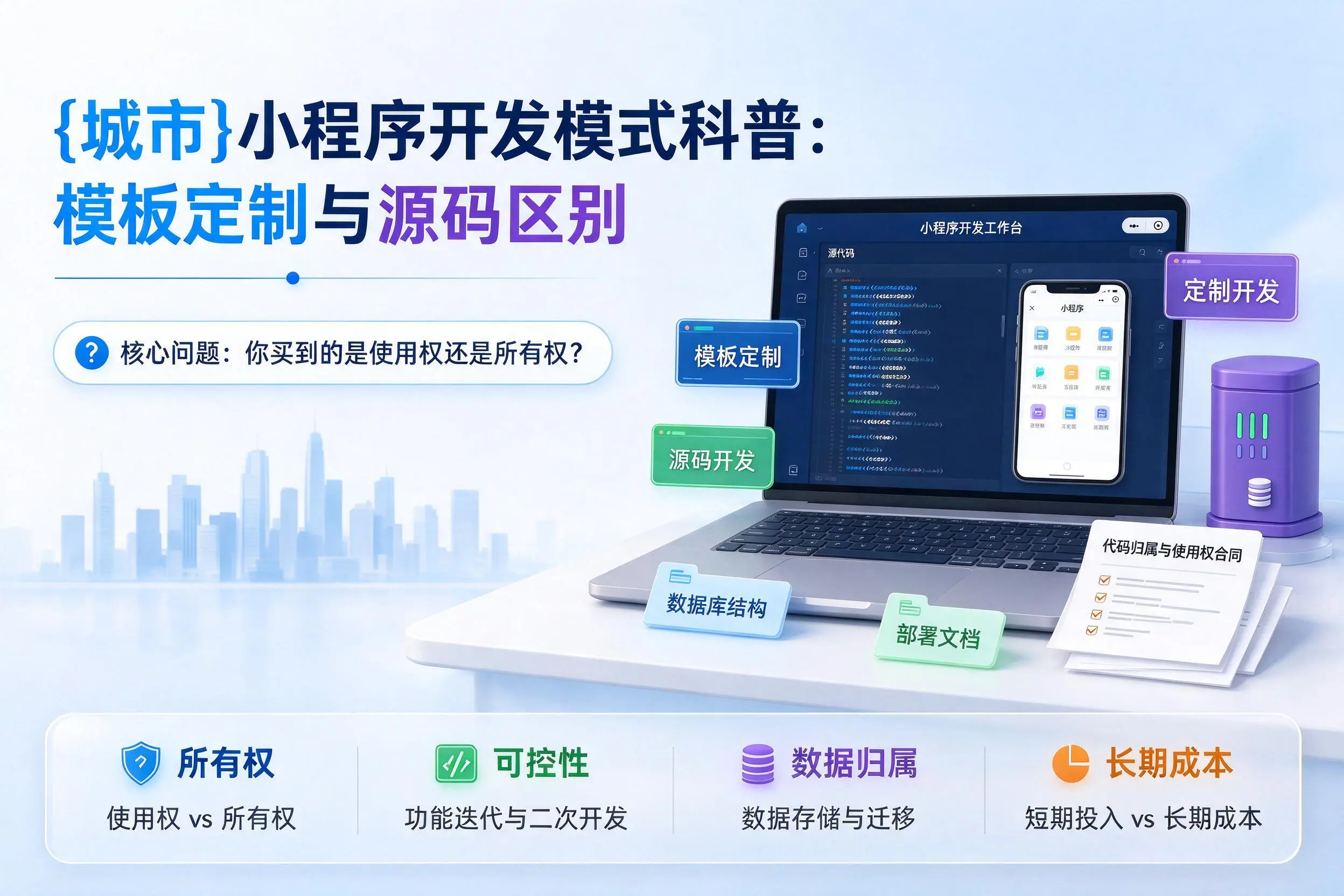 新乡小程序开发模式科普：模板定制与源码区别