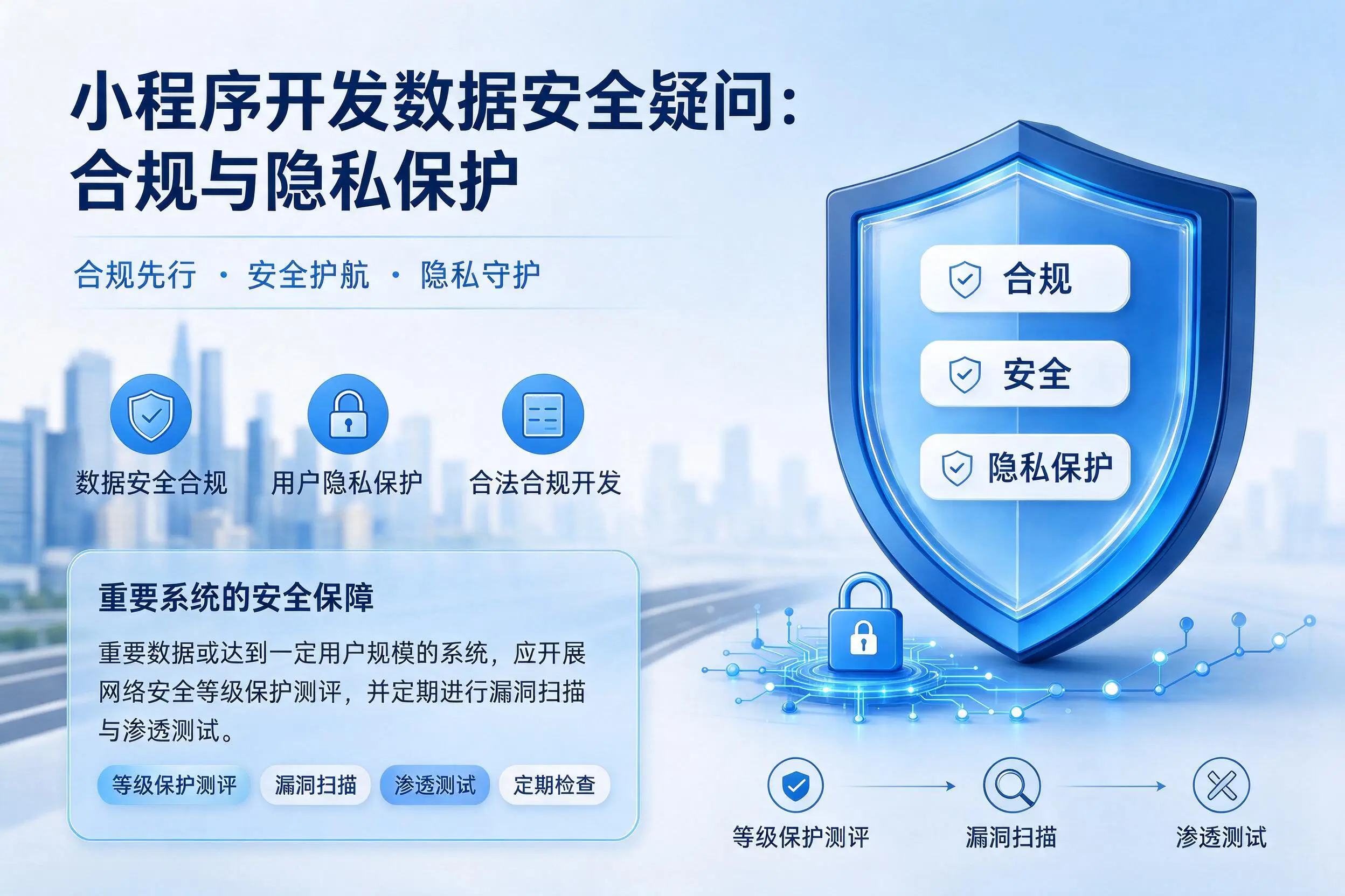 新乡小程序开发数据安全疑问：合规与隐私保护