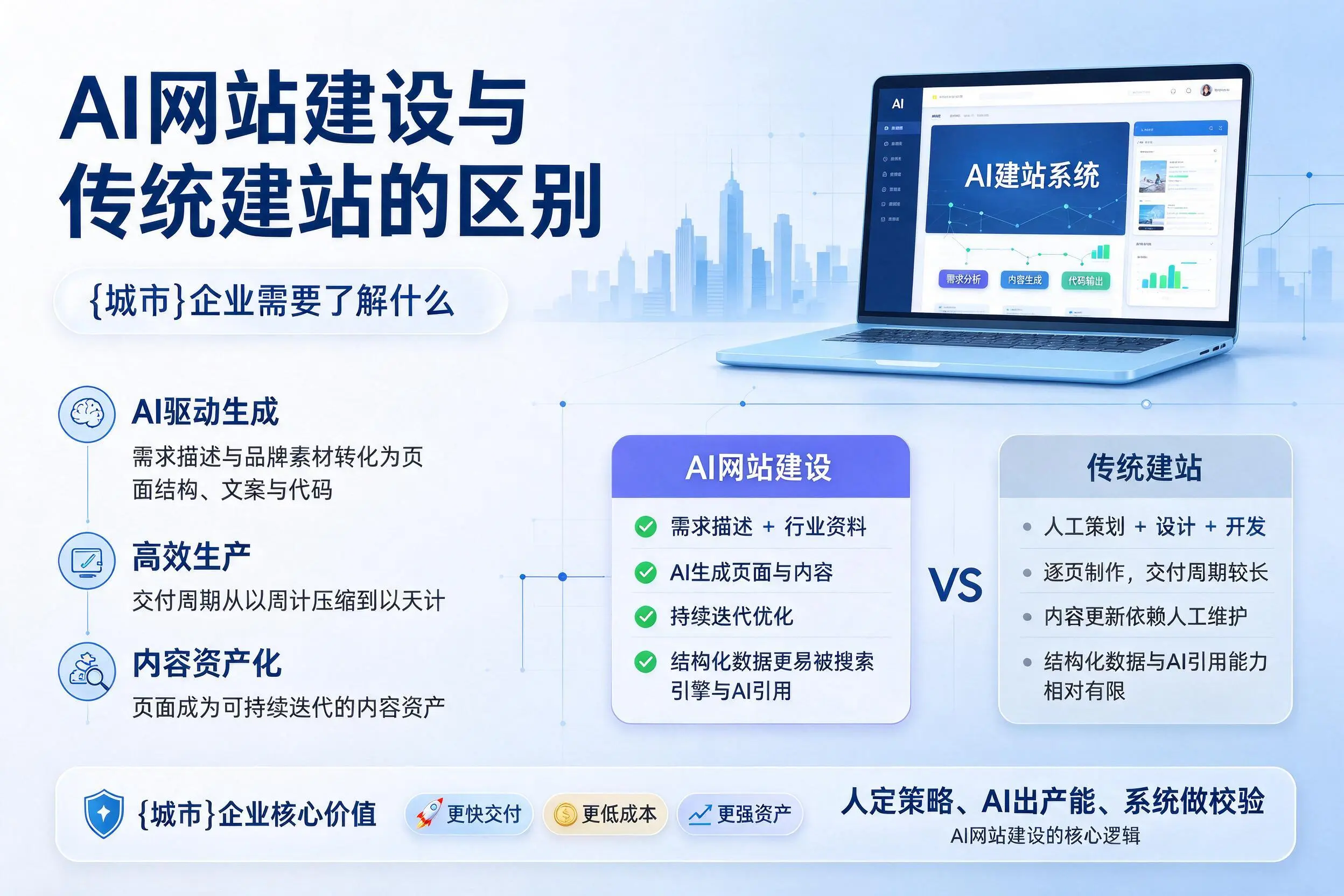 AI网站建设与传统建站的区别,新乡企业需要了解什么