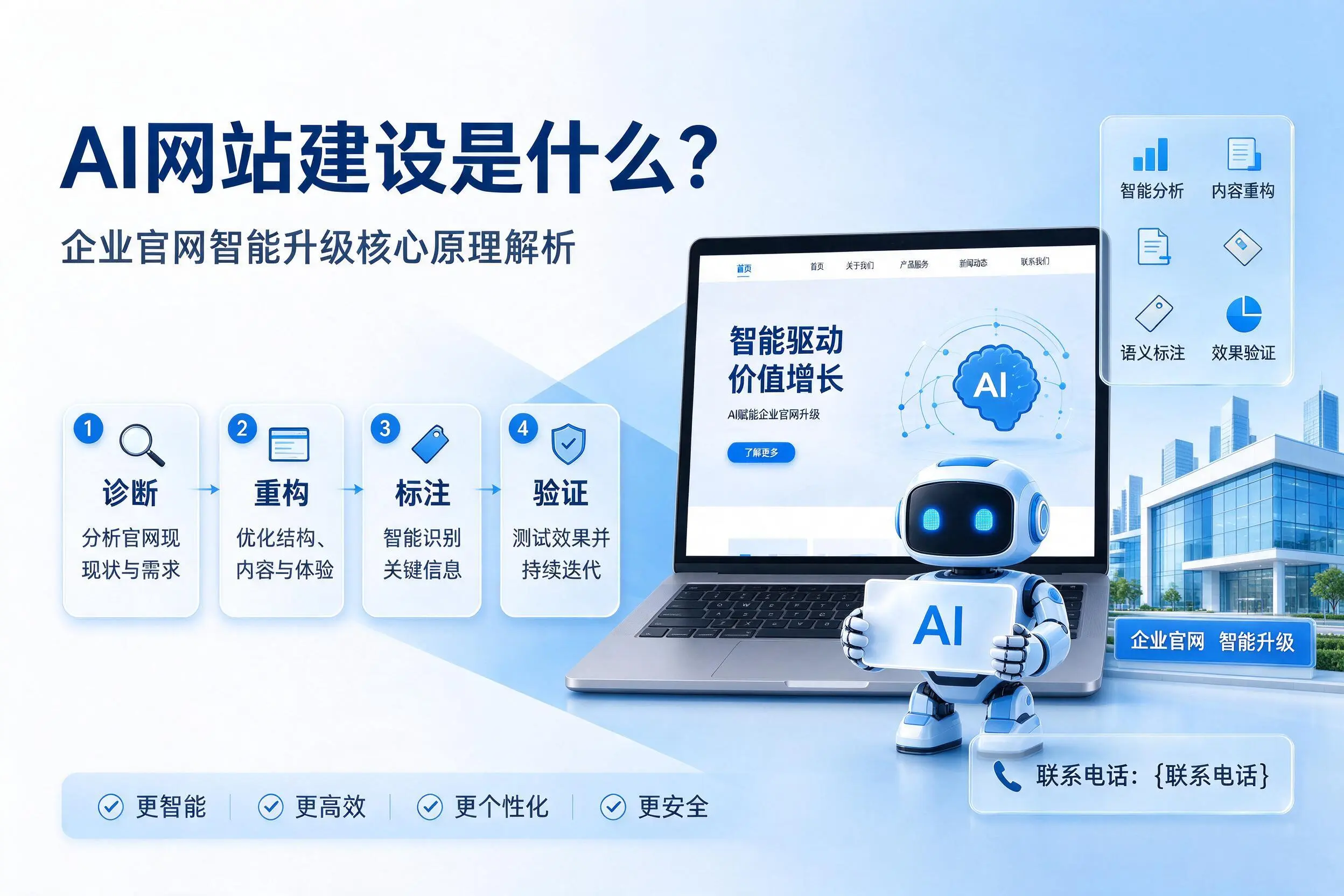 AI网站建设是什么?新乡企业官网智能升级核心原理解析