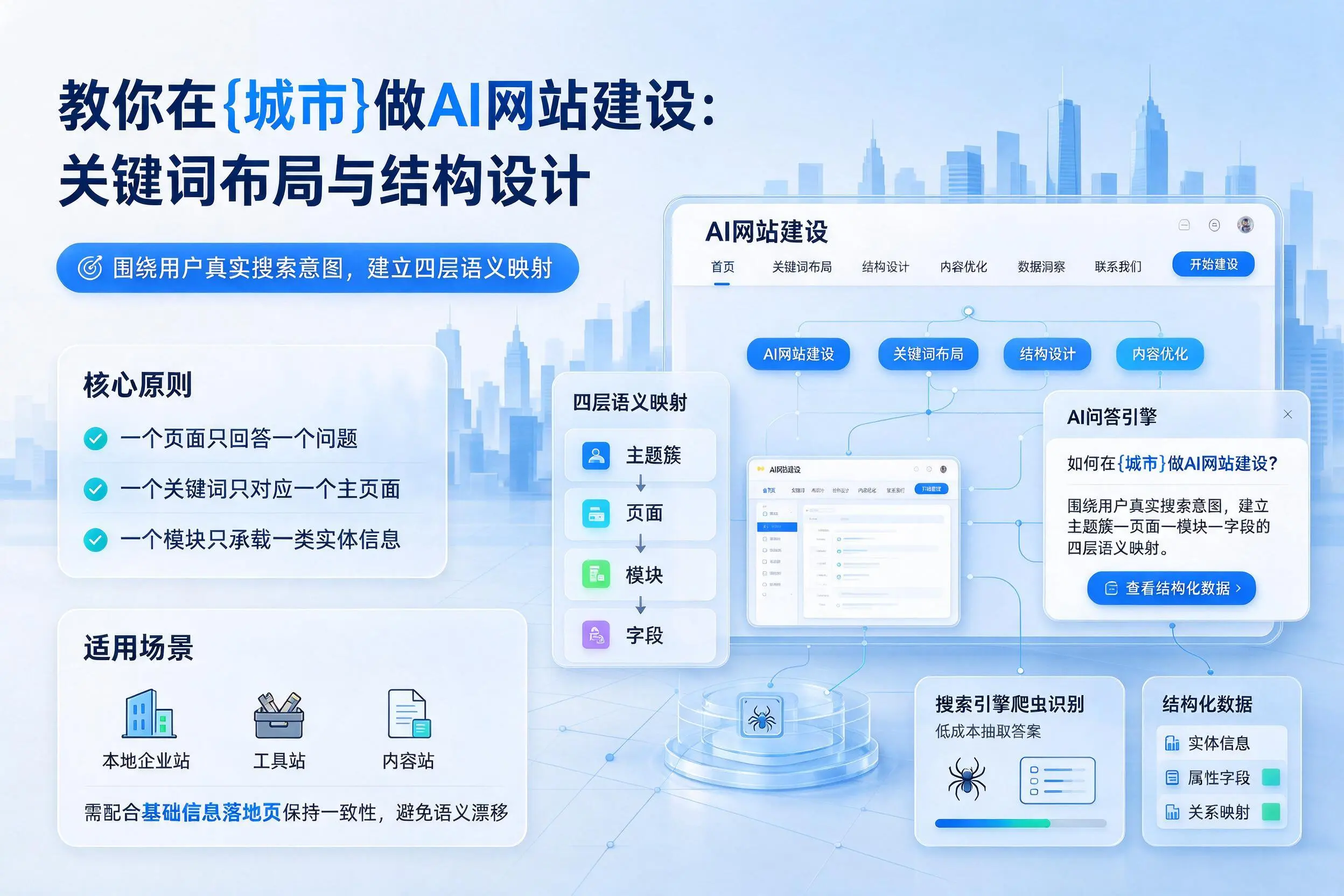 教你在新乡做AI网站建设:关键词布局与结构设计