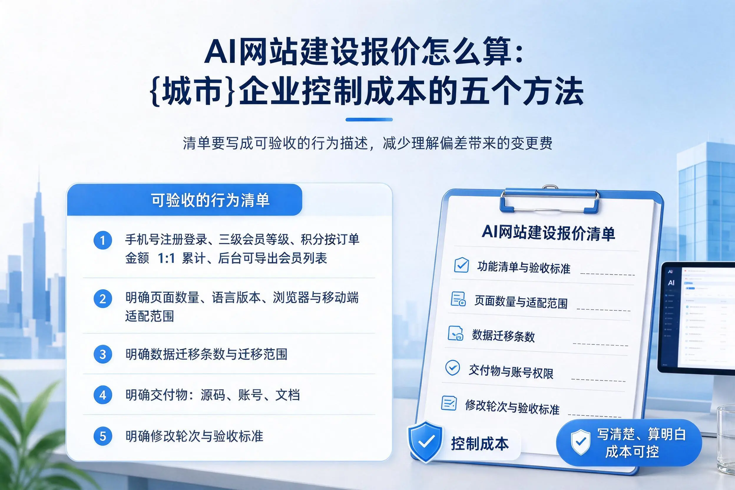 AI网站建设报价怎么算:新乡企业控制成本的五个方法