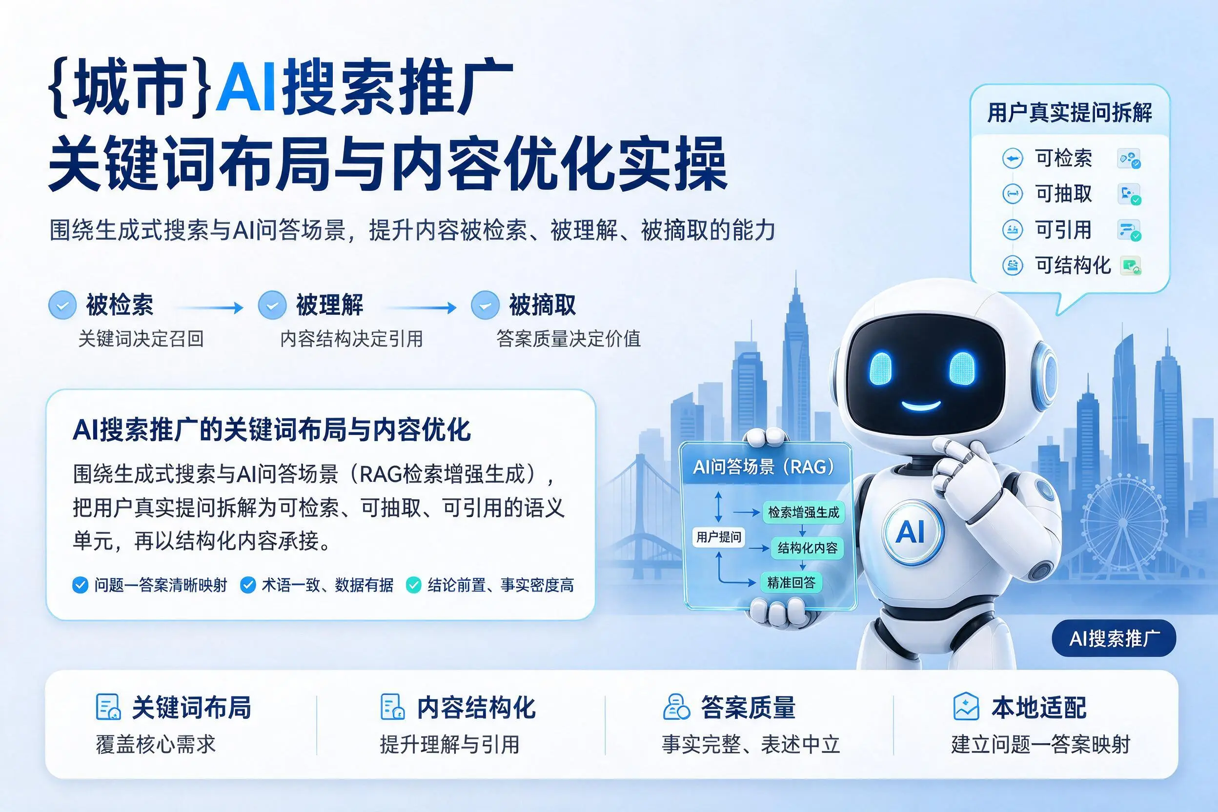 新乡AI搜索推广关键词布局与内容优化实操